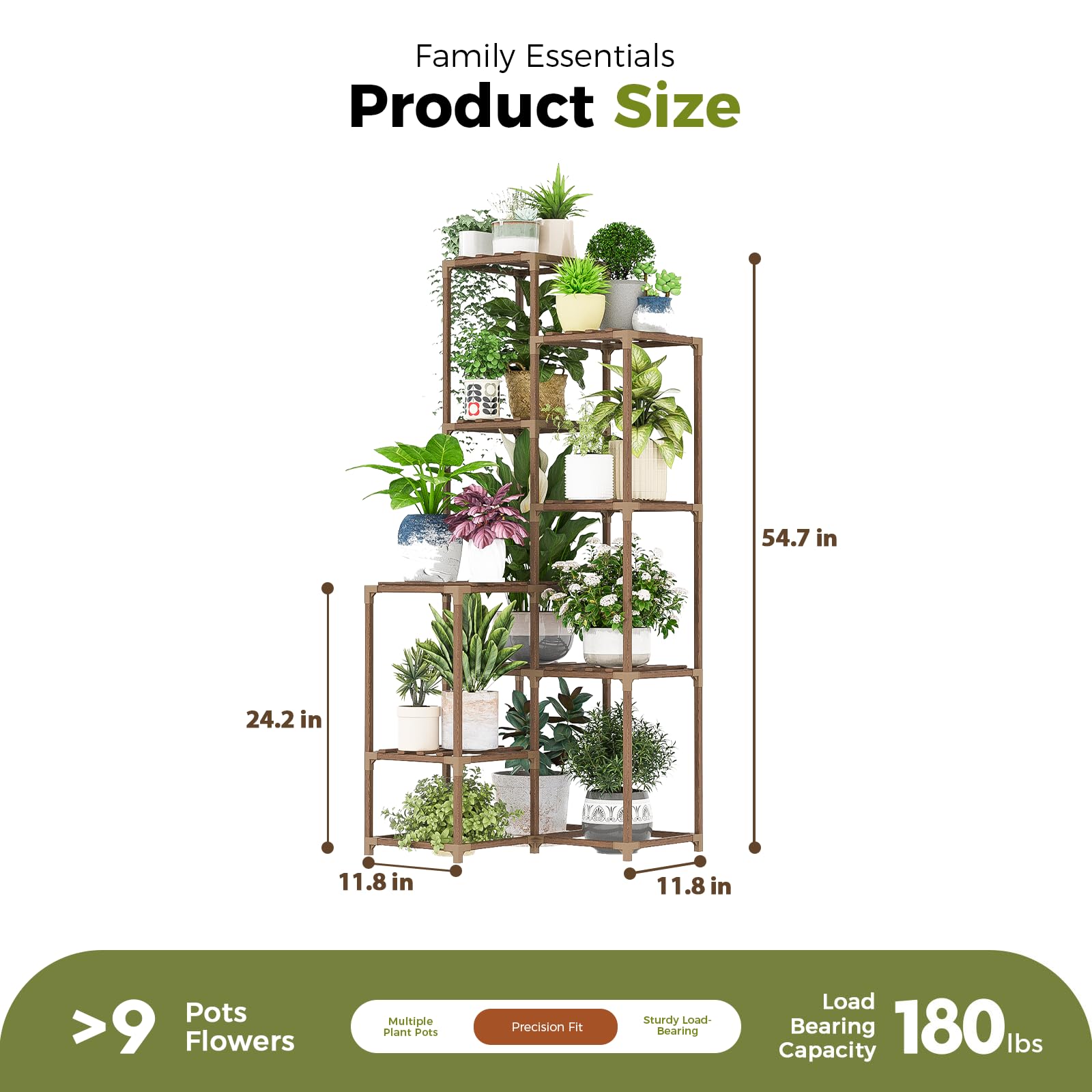 Bamworld indoor-outdoor plant stand fits living rooms and patios