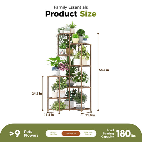 Bamworld indoor-outdoor plant stand fits living rooms and patios