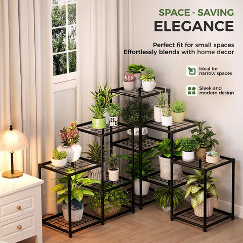 Bamworld living room balcony plant display elevates greenery with modern styling