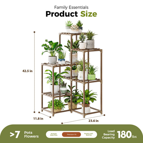 Bamworld living-room display keeps your plants organized and accessible.