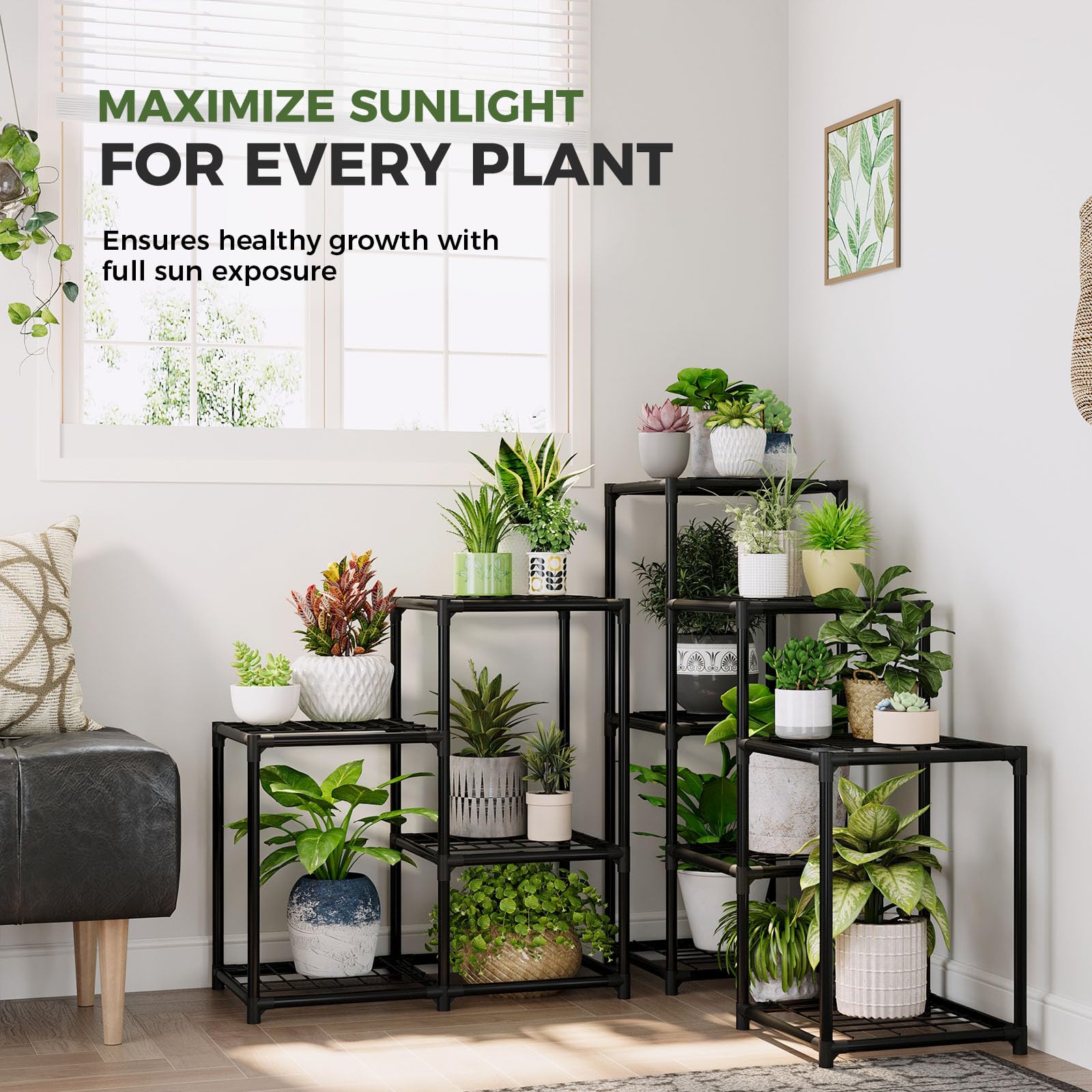 Bamworld metal plant rack delivers durable, screw-free stability for daily use