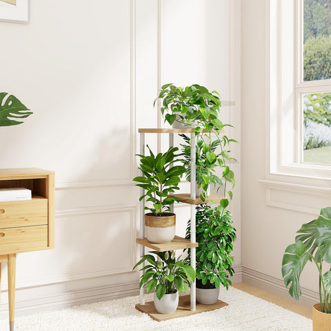Metal Bamworld plant shelf with contemporary design and stability