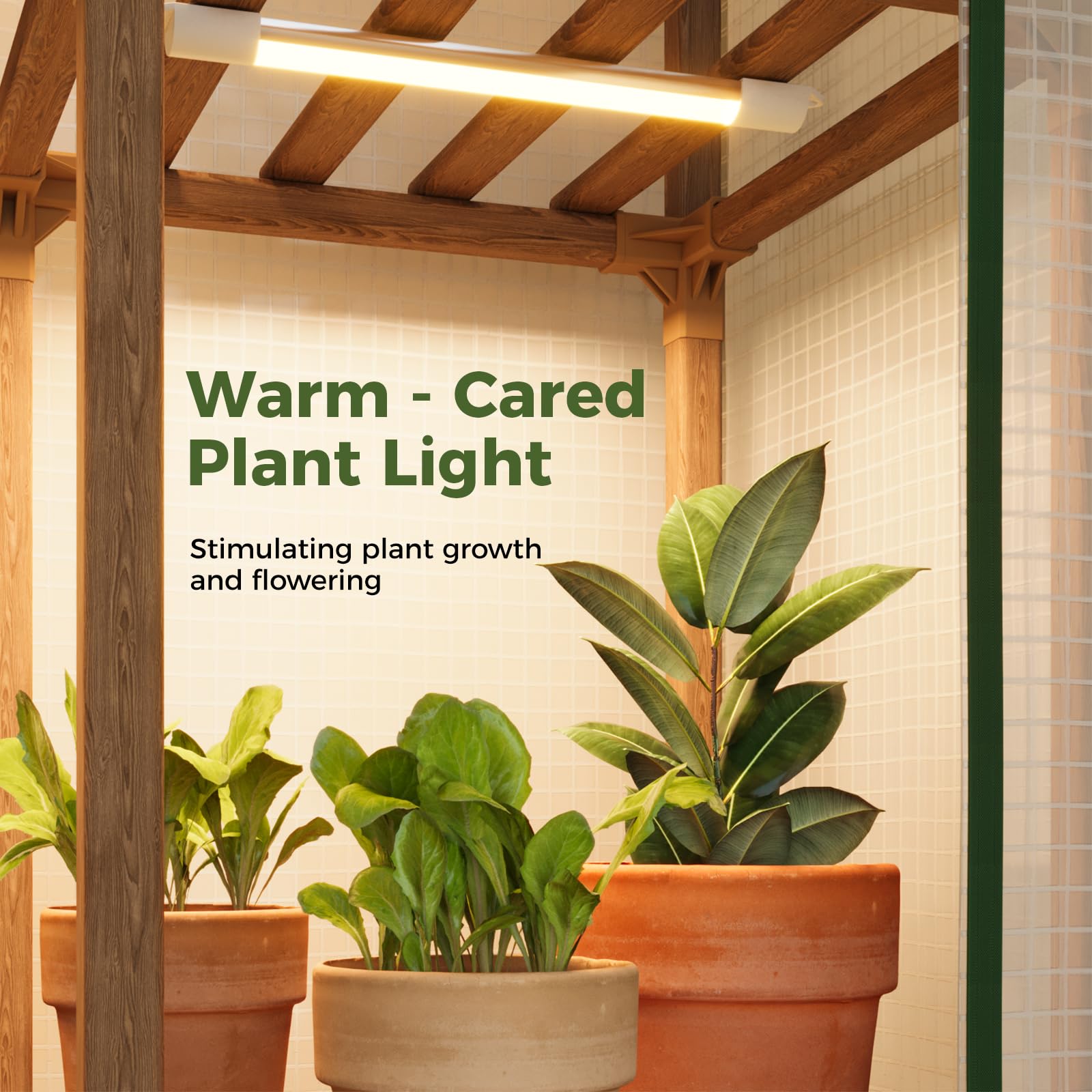 Bamworld PE cover protects plants from wind and rain.