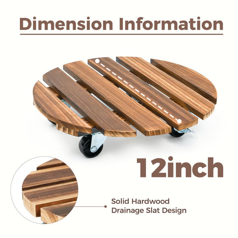 Bamworld plant dolly helps you roll heavy planters indoors or outdoors.