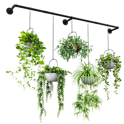 Bamworld plant hanger 70in extend length supports multiple plants in large windows.
