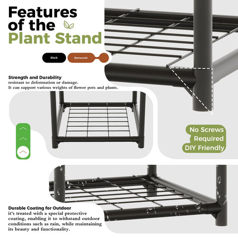 Bamworld easy assembly plant stand for quick setup.