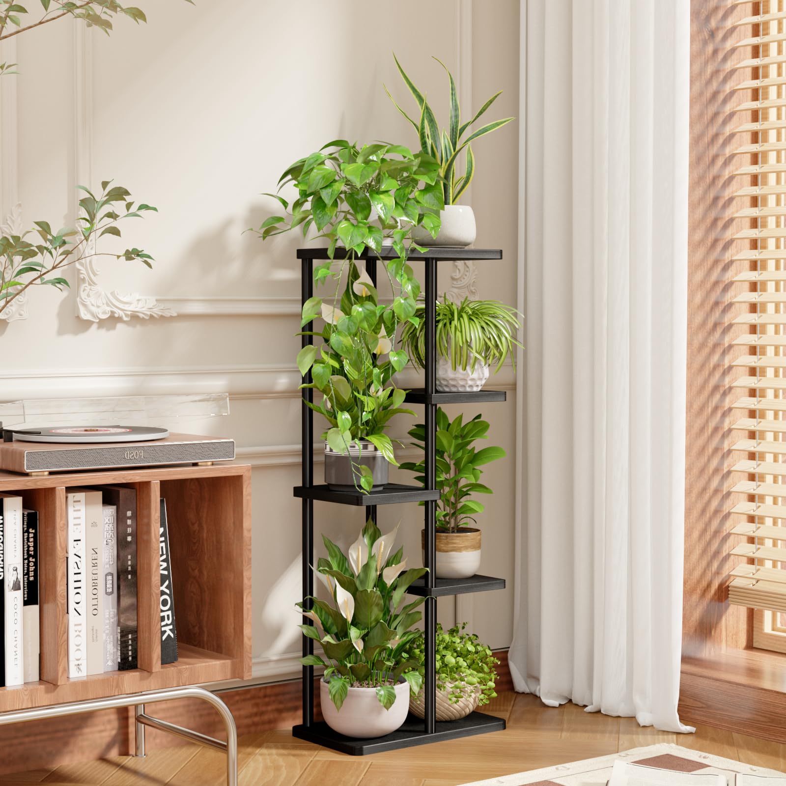 Bamworld plant stand arrives with clear instructions for quick assembly.