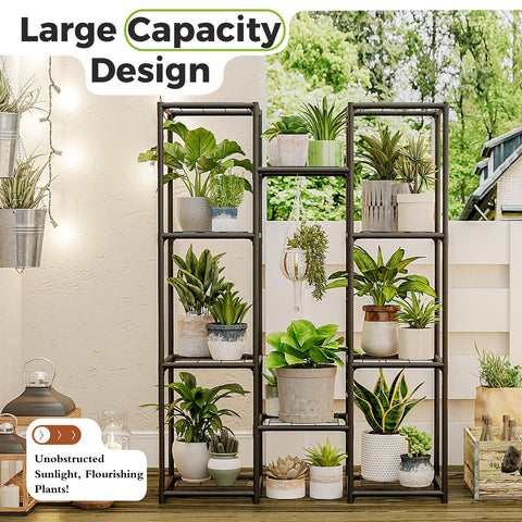 Bamworld sturdy lower shelf supports heavy pots for stability.