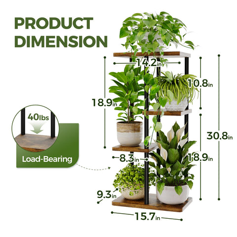 Bamworld patio corner design plant rack saves space while brightening the balcony
