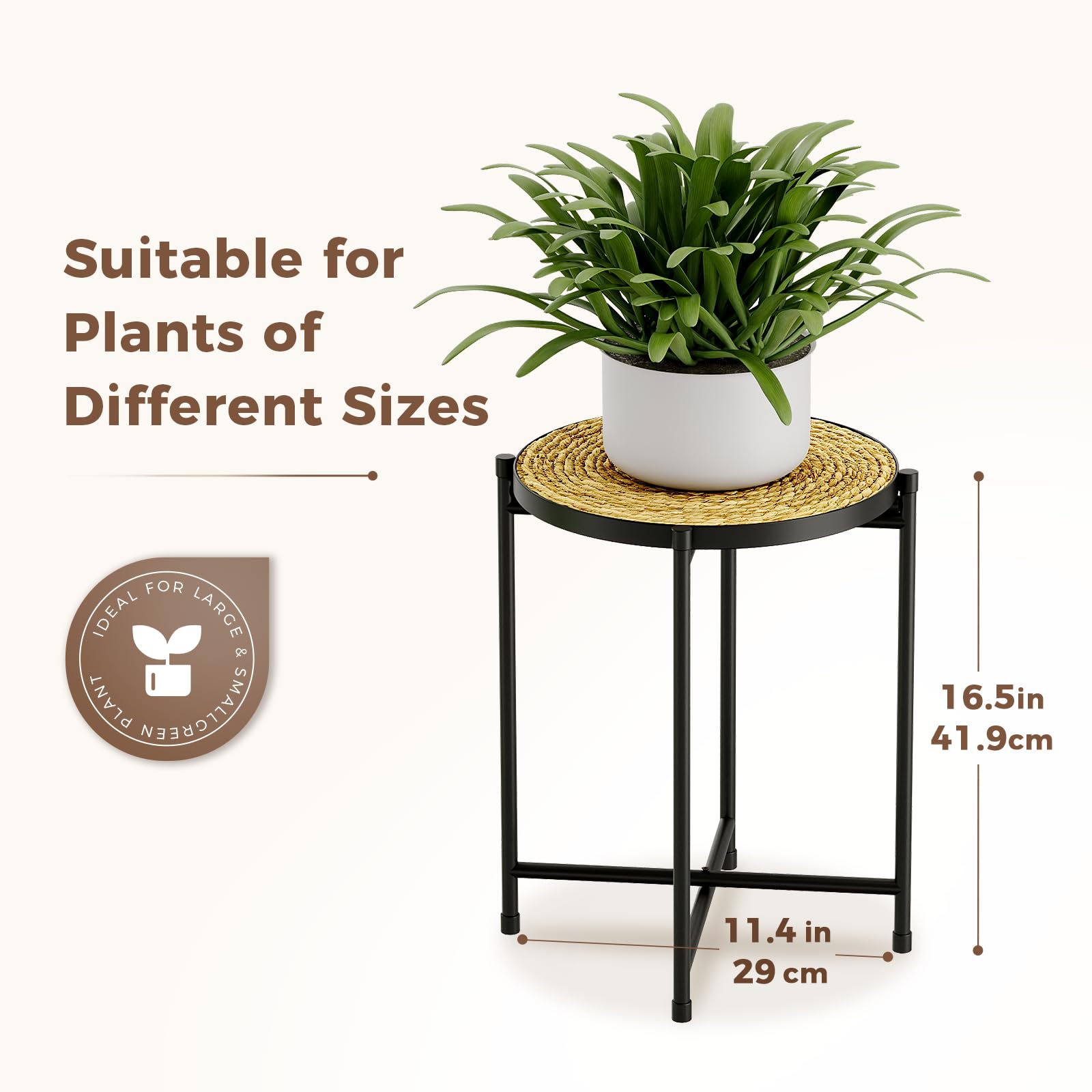 Bamworld space-saving stand fits tight corners without crowding living spaces.