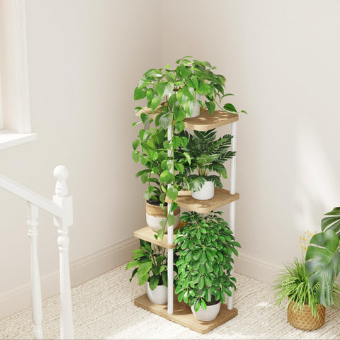 Space-saving Bamworld plant stand for small apartments and balconies