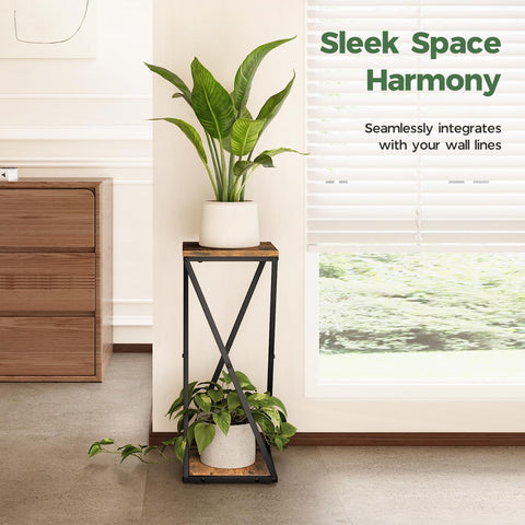 Bamworld sturdy frame with reinforced shelves supports heavier plants.