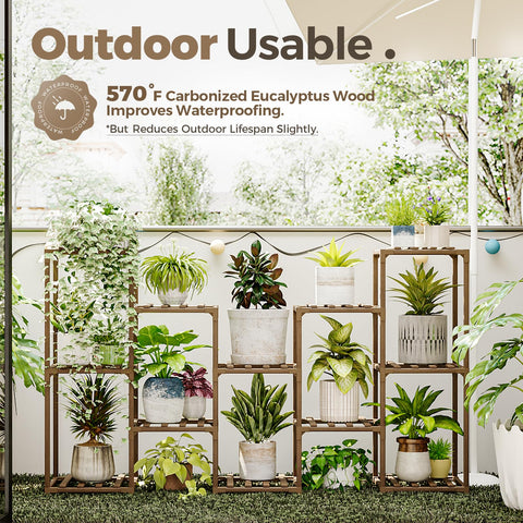 Bamworld triangular stability design supports sturdy pot placement