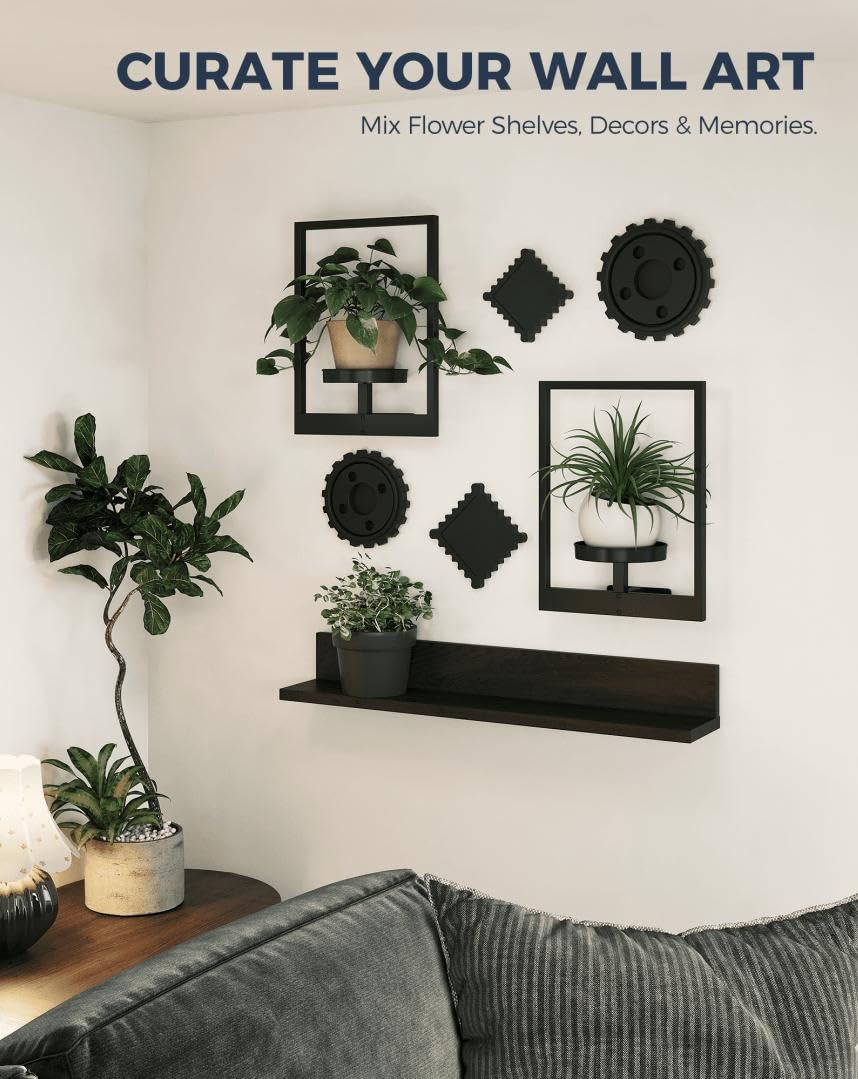 Bamworld vertical garden space saver maximizes small spaces with elegant metal support.