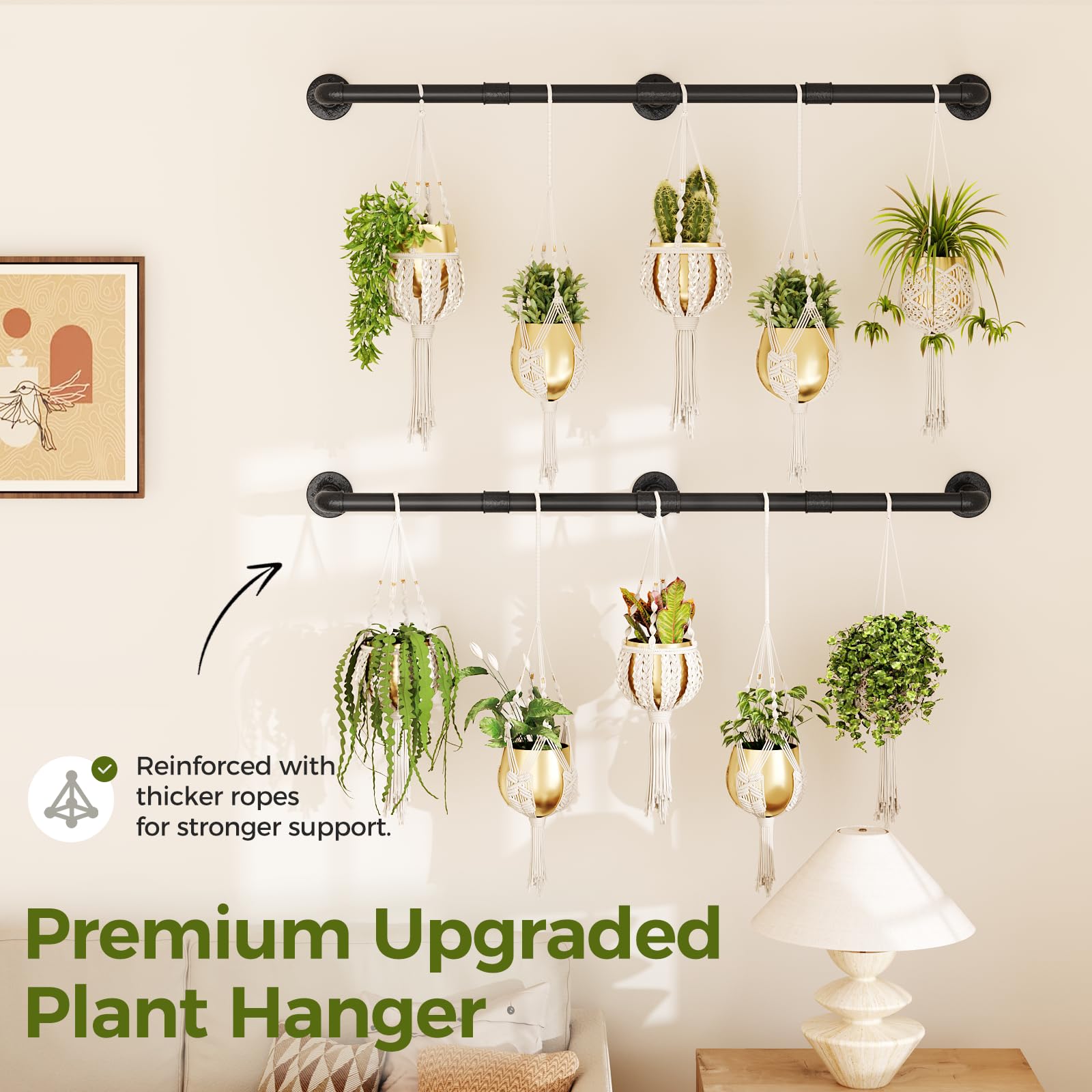 Bamworld wall and ceiling installation visual emphasizes versatile mounting options.
