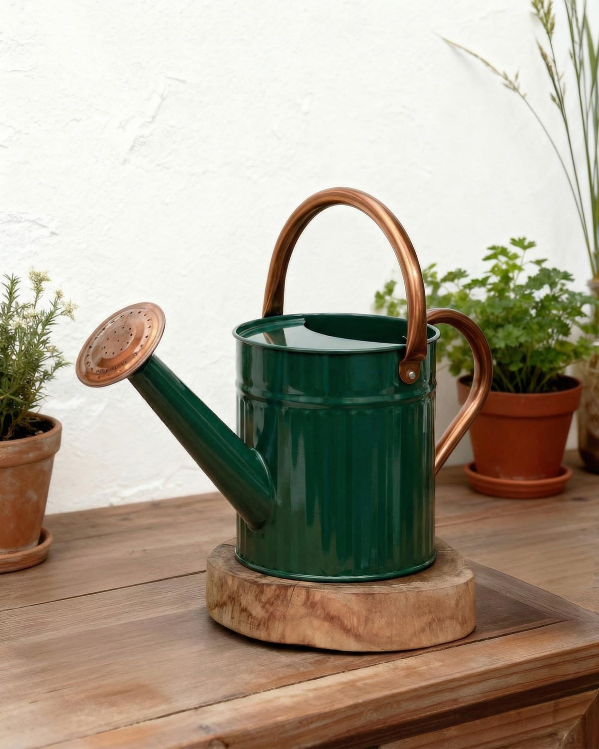 Bamworld watering can with removable spout for adjustable indoor watering.