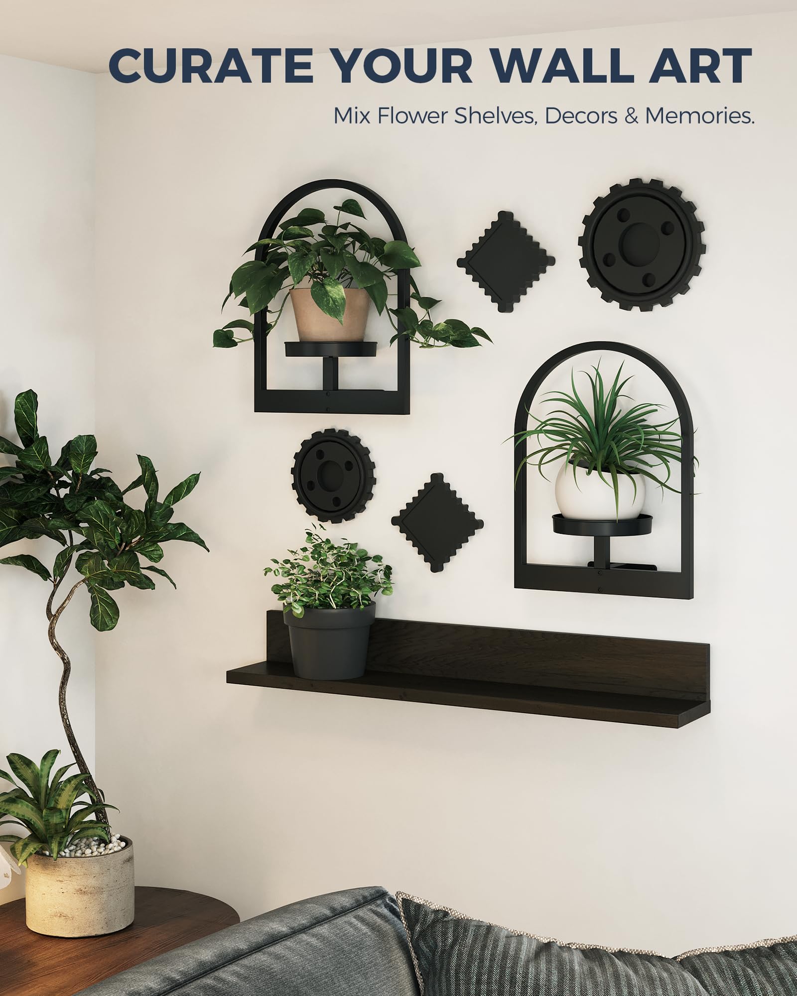 Bamworld window sill planter display creates bright, accessible greenery by windows.