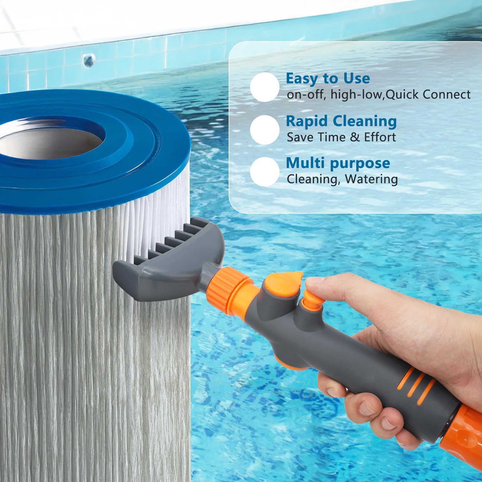 Banax filter cleaner attached for easy maintenance