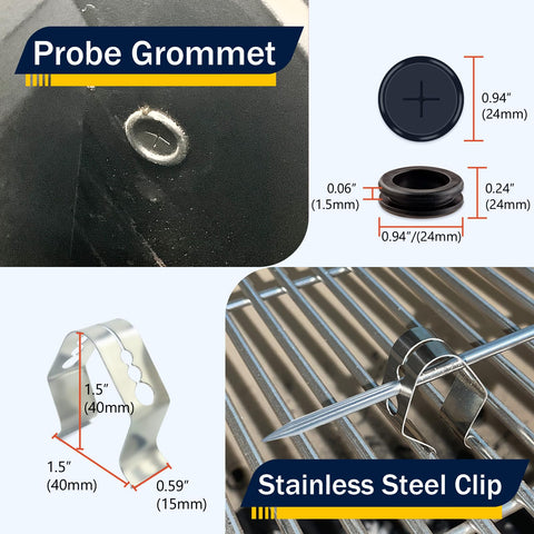 Banbitebq easy-clean probes—quick rinse after barbecue sessions.
