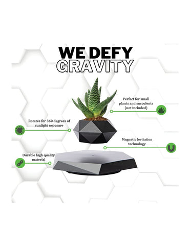 BandDlevs floating pot desktop display suits home desks and workspaces.