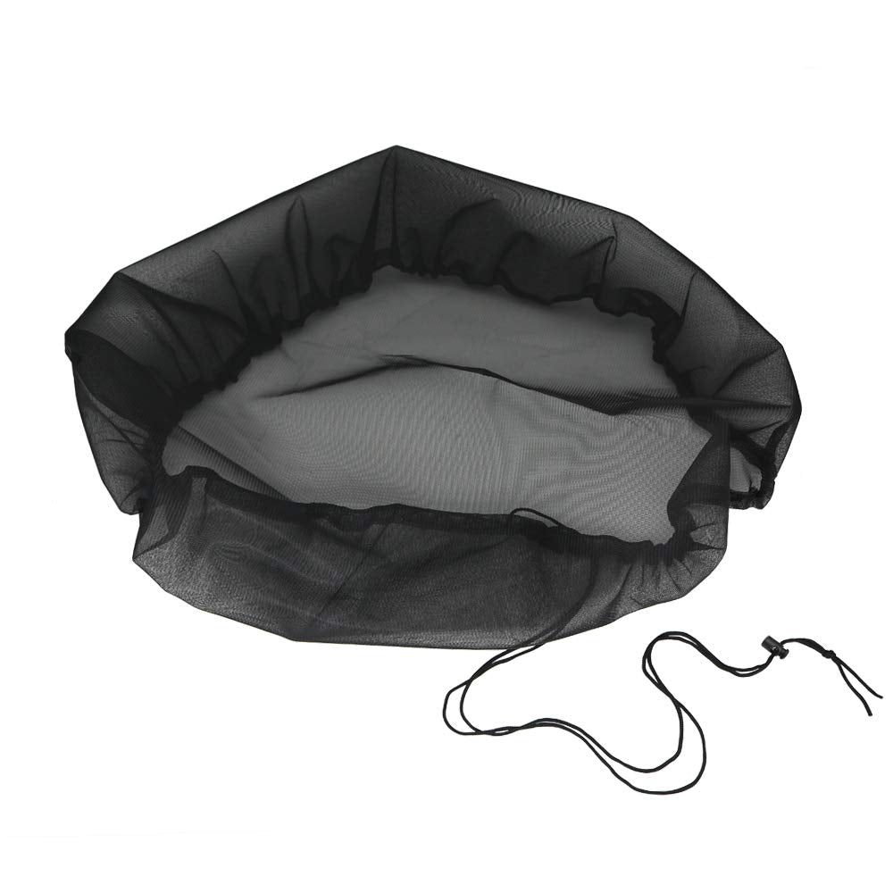 Bandelt 2-pack rain barrel mesh covers ready for outdoor use block debris and mosquitoes