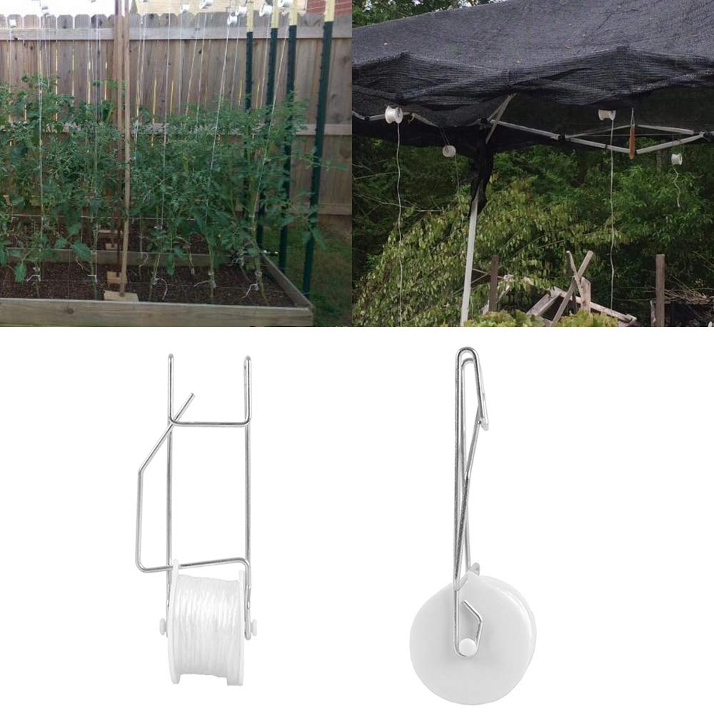 Bandelt indoor vertical garden use with durable roller hooks for tomato and cucumber support.