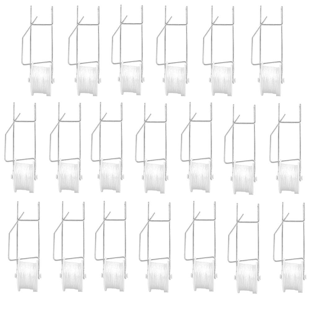 Bandelt tomato trellis roller hook 20-pack provides sturdy garden support for vertical growth.