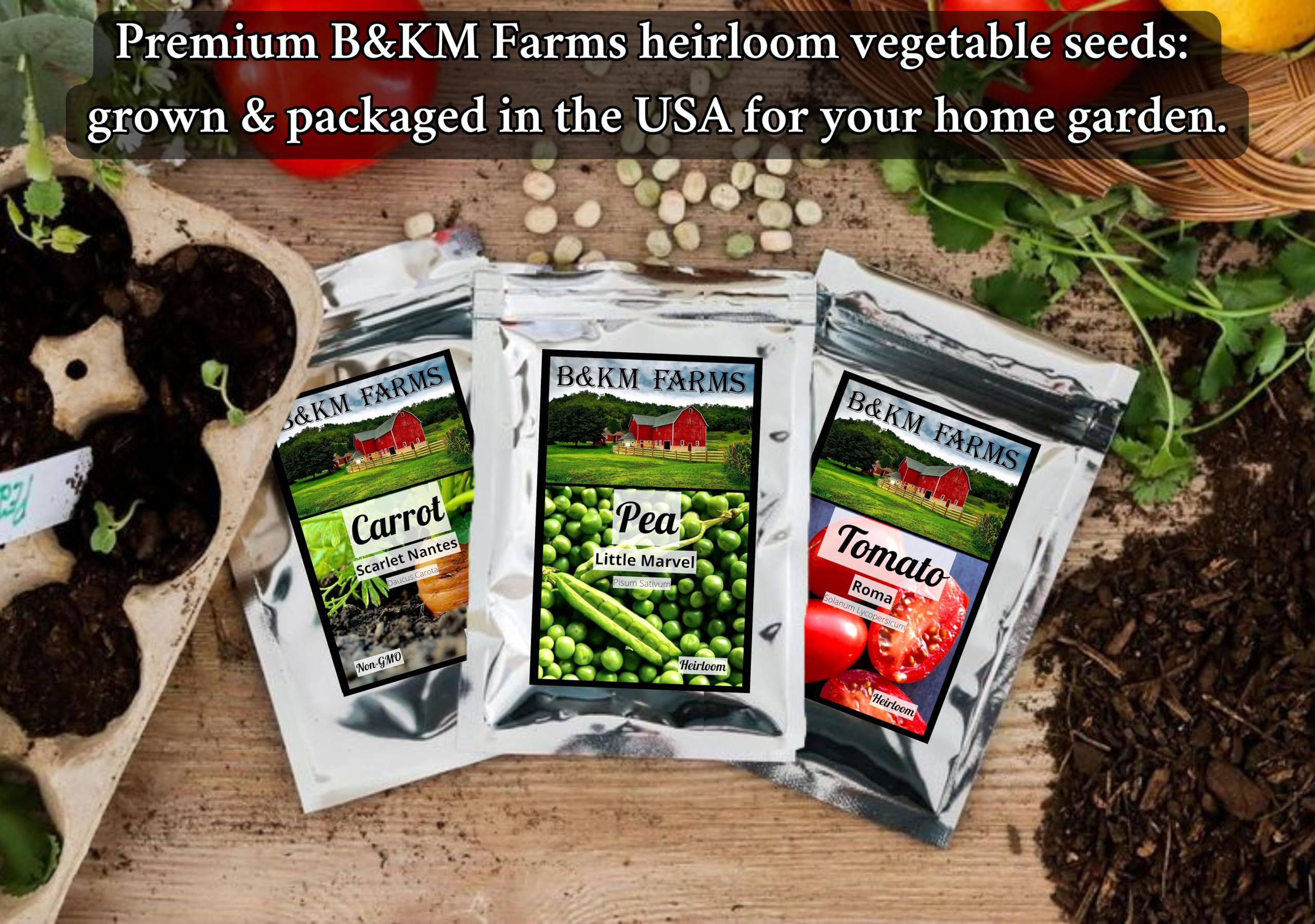 B&KM Farms one hundred fifty-page growing guide offers practical seed-starting tips.