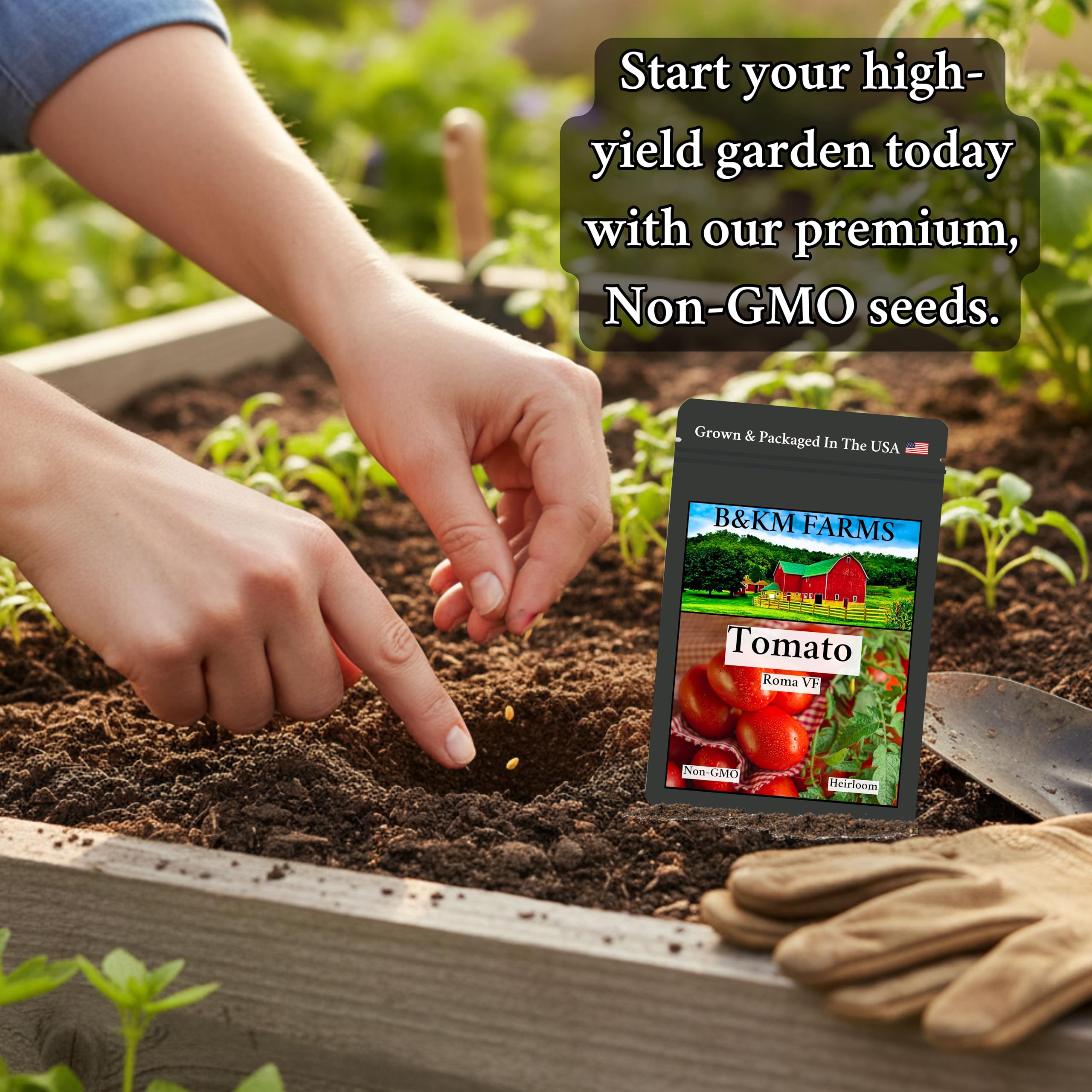 B&KM Farms USA-grown seeds emphasize reliability.