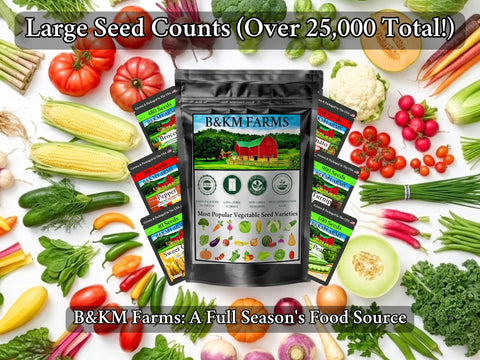 B&KM Farms complete home garden kit for year-round fresh produce.