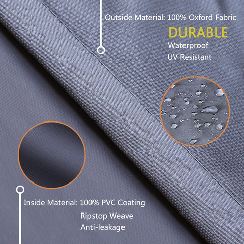 Baner Garden adjustable cord lock closure keeps covers snug on windy days.