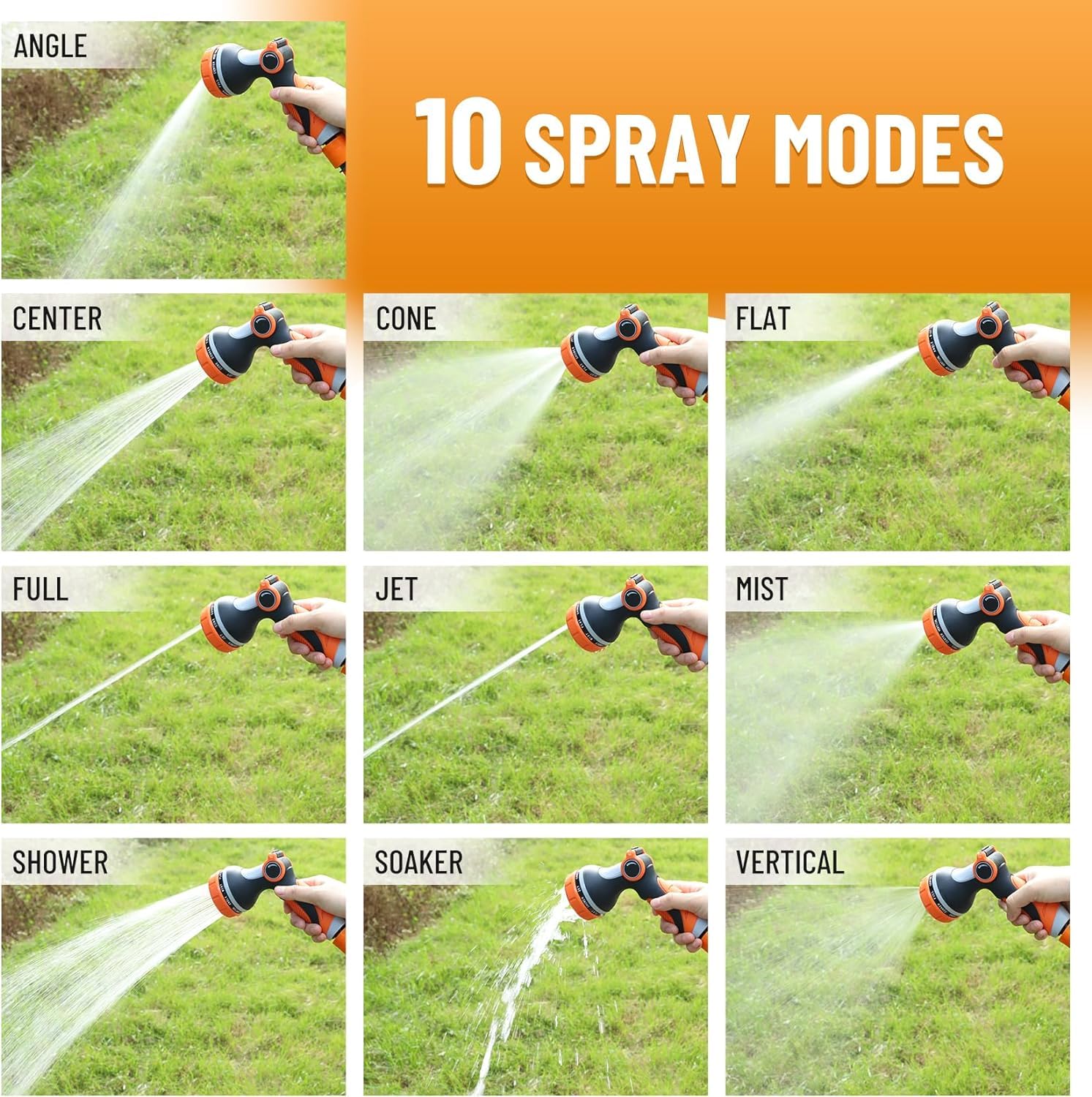 Bang4buck wall cleaning with varied jet patterns