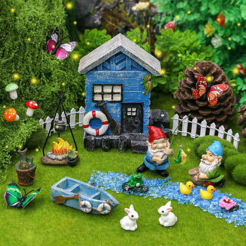BangBangDa fairy garden gnomes brighten indoor and outdoor displays with color.