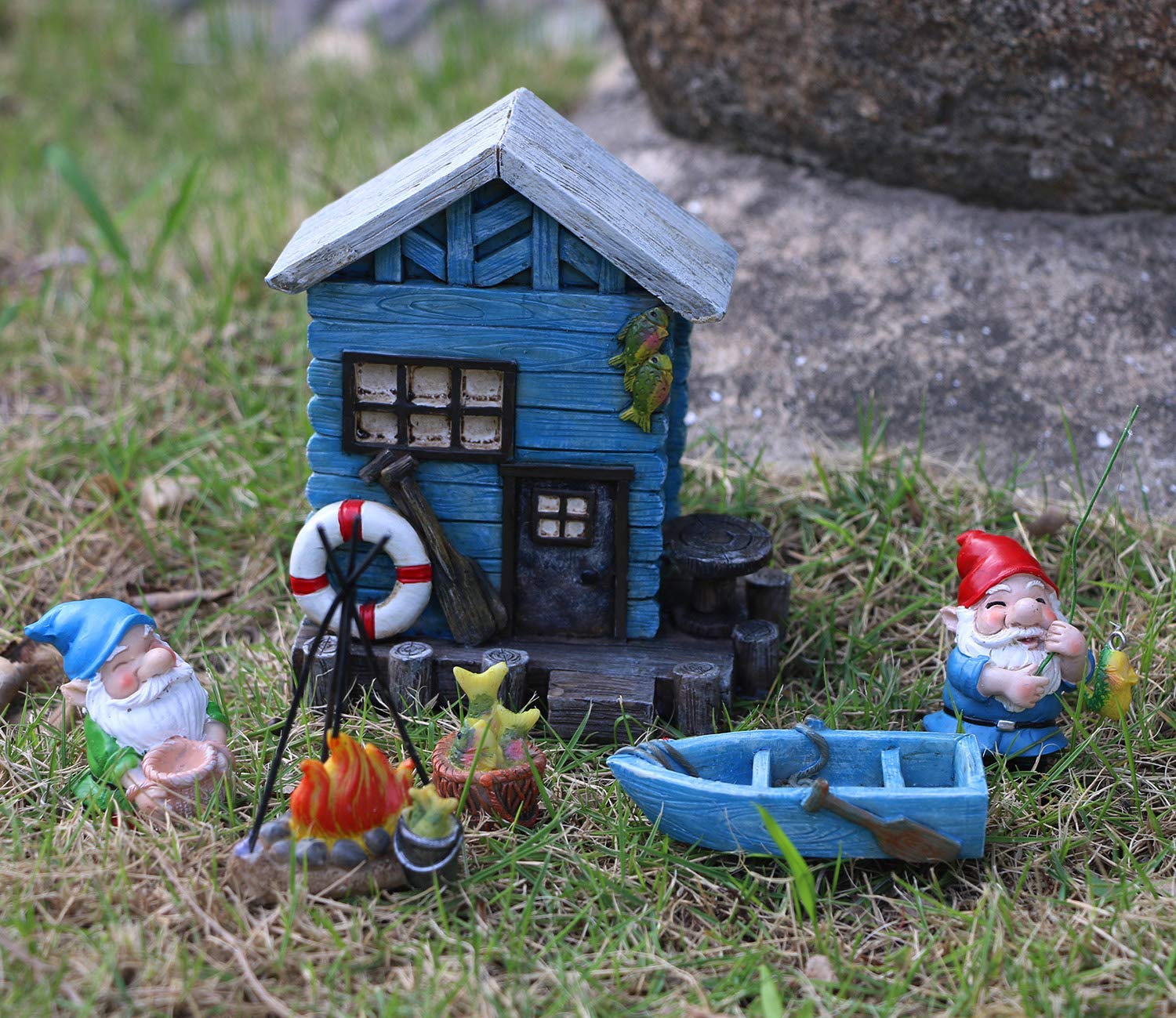 BangBangDa gnome bonfire piece creates cozy storytelling corners.