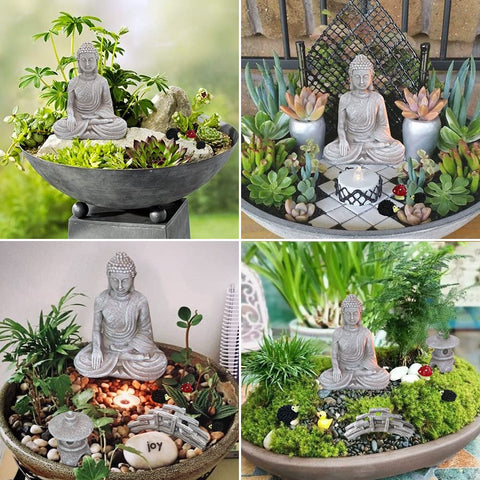 BangBangDa oriental bridge decor provides a serene touch to any micro landscape.