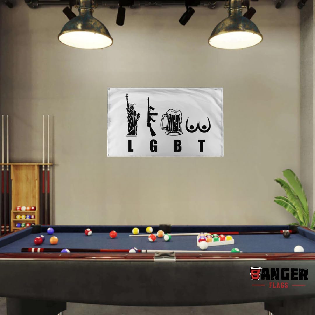 Banger Flags motivational flag suitable for offices and gyms.
