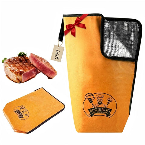 BANGIE 21-inch BBQ blanket with seamless bottom protects seats from grease during transport.