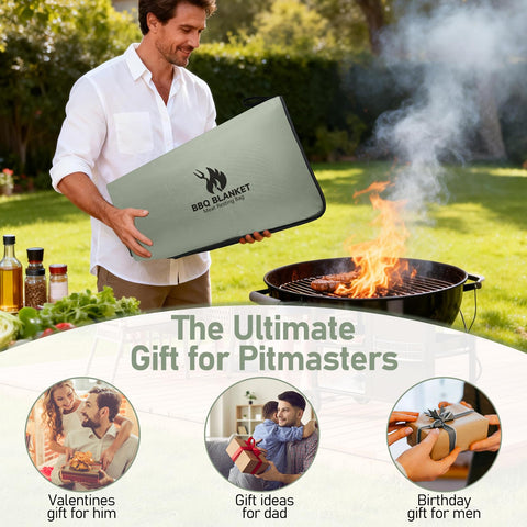 BANGIE BBQ Blanket gift-ready packaging highlights premium smoker accessory
