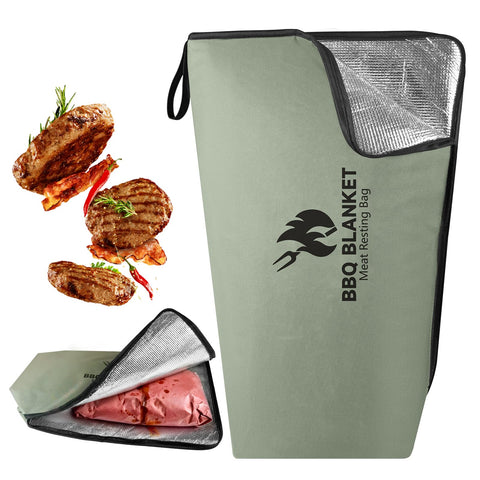BANGIE BBQ Blanket top view shows leakproof interior protecting bark and counters