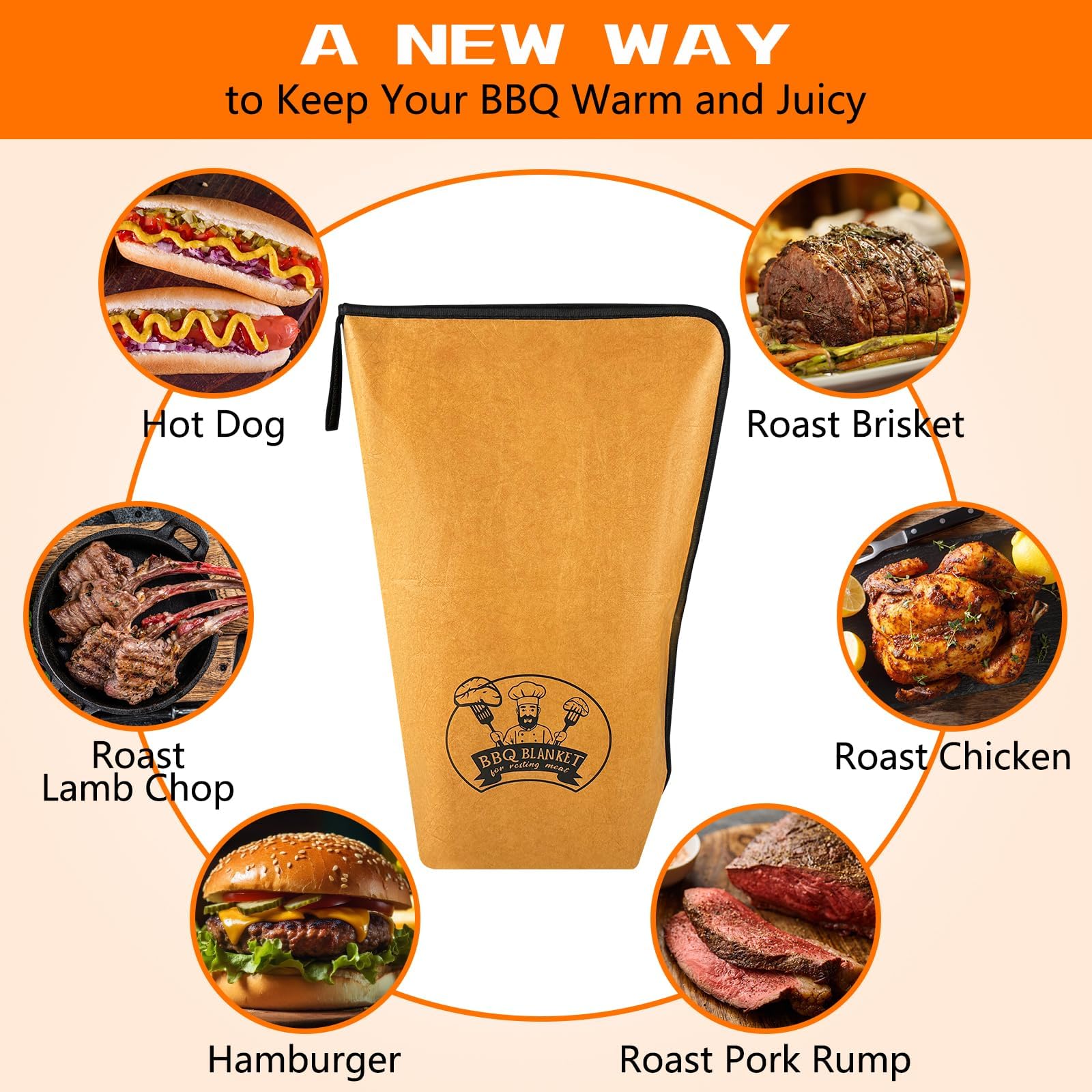 BANGIE large-capacity bag holds brisket and more for gatherings.