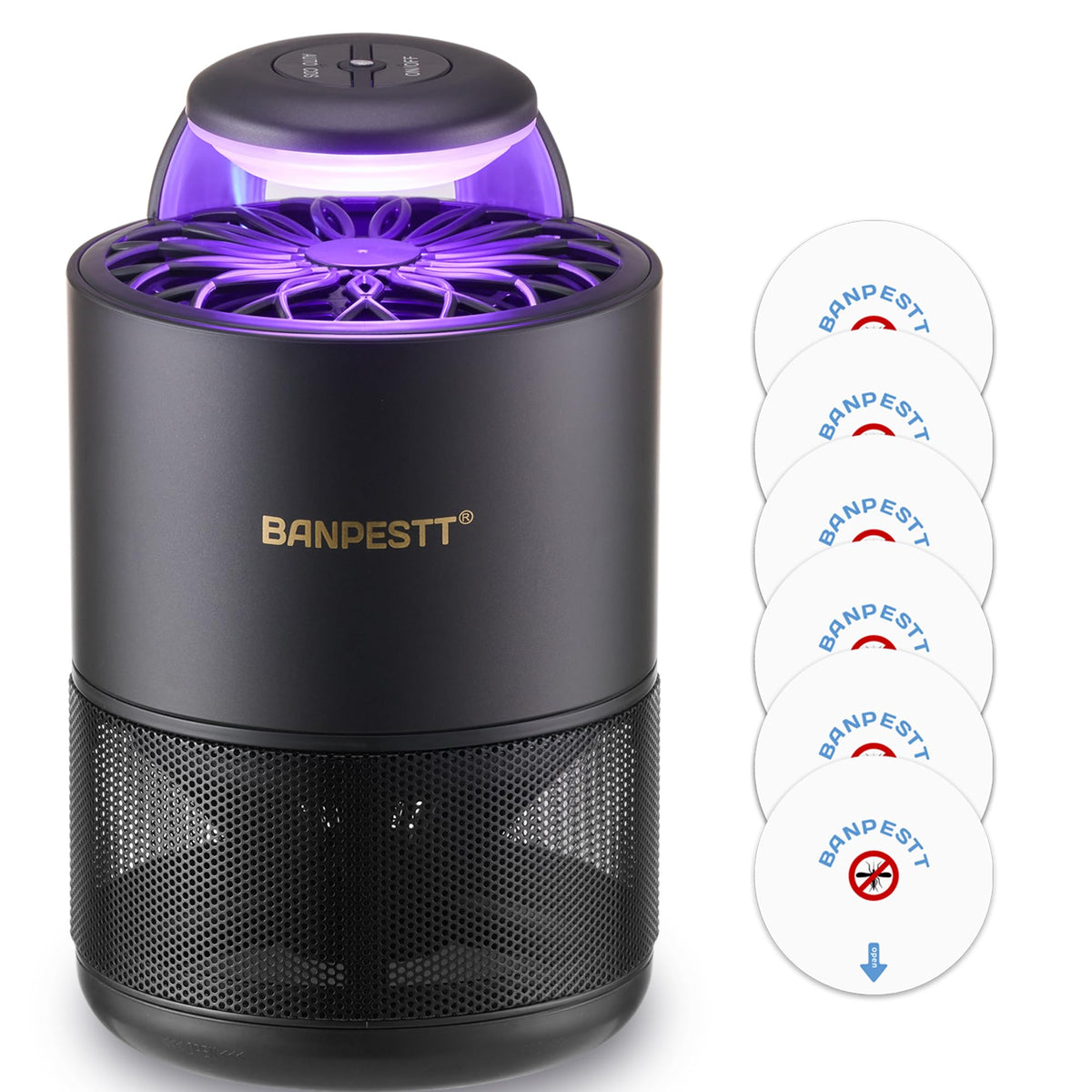 BANPESTT automatic trap front view demonstrates compact, silent pest capture.