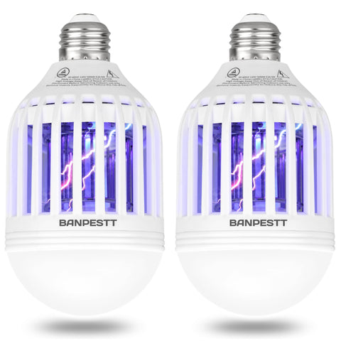 BANPESTT 2-in-1 bug zapper lightbulb with plug-and-play setup for indoor use