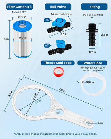 BAOSHISHAN clear flow direction label guides water path for optimal filtration.