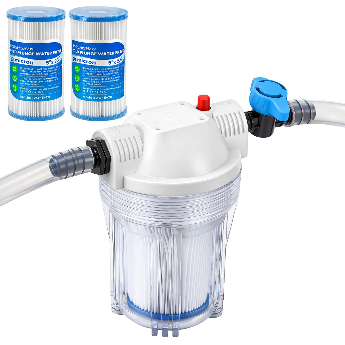 BAOSHISHAN ice bath filter kit for cleaner, refreshing cold plunges.