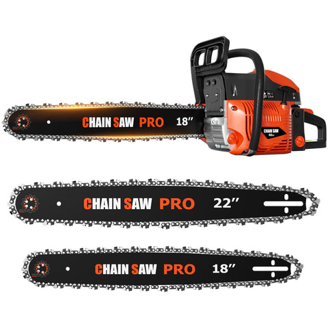 Baotree 62cc chainsaw with 18-inch bar for quick branch trimming