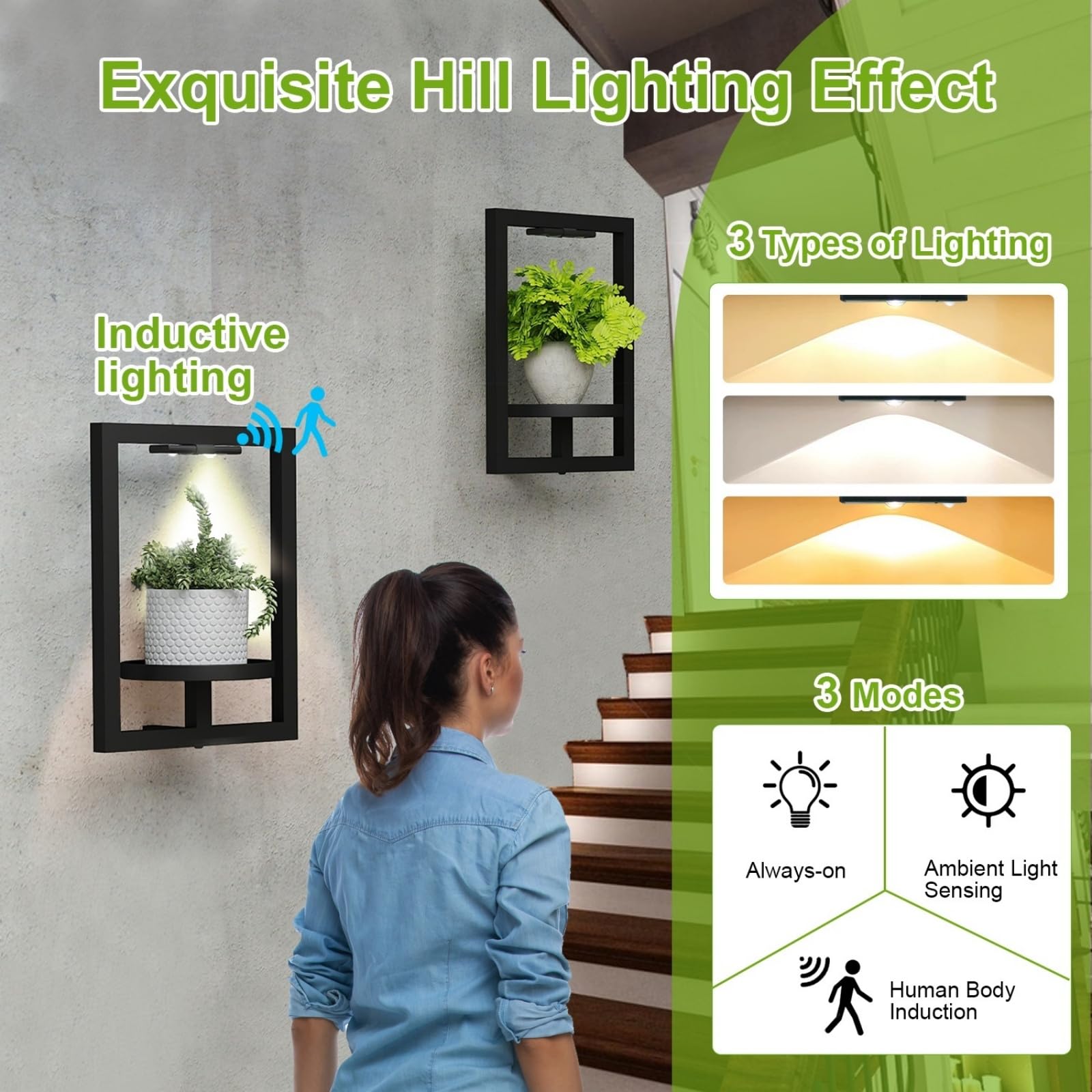BAOYOUNI easy-assembly wall frame with video manual for setup.
