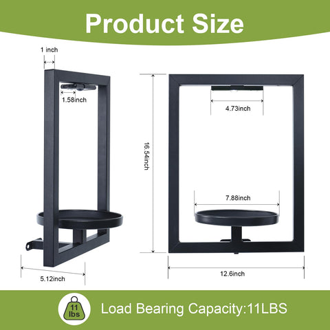 BAOYOUNI modern floating plant stand displaying greenery with ambient glow.