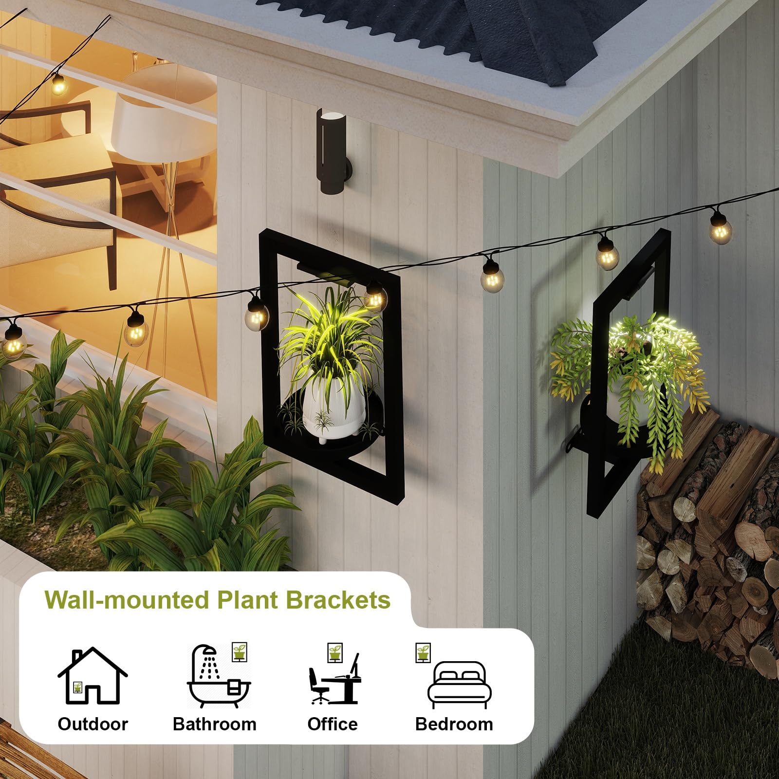 BAOYOUNI window-sill plant shelf integrates plants and light for bright corners.