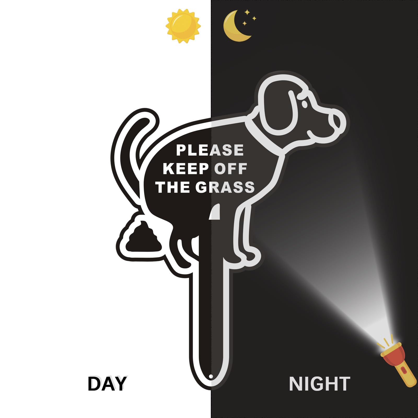 Bapikue double-sided printing design improves visibility to dog walkers.
