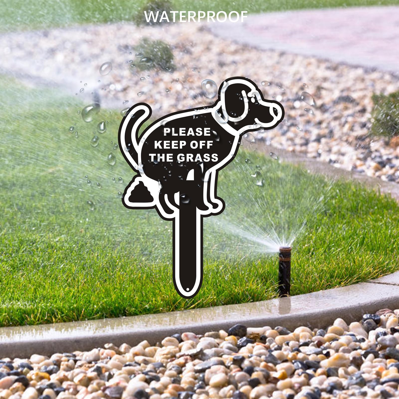Bapikue easy-ground installation, simply press into soil.